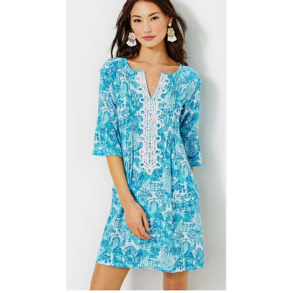 Lilly Pulitzer Krysta Dress Sunny State Of Mind $178 Size XL - Picture 3 of 9